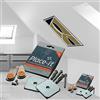Place-it® Appendiquadri per soffitto inclinato per quadri con cornici in ALLUMINIO - sistema magnetico per quadri fino a 4,5 kg (CONFEZIONE DOPPIA)