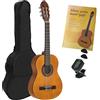 Juan Miguel Navarrez chitarra da concerto - chitarra classica - 1/2 honey - colore naturale - Starter Set - incl. borsa, plettri, libro, accordatore