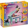 LEGO Creator 3in1 Piano met Kat Speelgoed - Retro Bouwpakket voor Kinderen - Ver