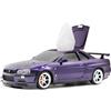 CAMSHOP Nissan Skyline GT-R BNR34 custodia tessuto bagnato blu viola canna di...