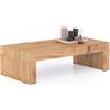 Mobili Fiver, Tavolino Evolution 120x60, Rovere Rustico, Nobilitato, Tavolino da Salotto Moderno per divano, Made in Italy