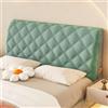 UHVUJDUI Copri Testiera Letto Universale,Copritestiera Letto/Copertura Testiera Letto Matrimoniale/Singolo Imbottito Velluto,Fodera Elasticizzato Lavabile Antigraffio(Green,145-155cm)