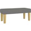 vidaXL Panca Grigio Scuro 70x30x30 cm in Tessuto