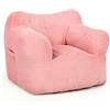 Pamapic Pouf a sacco singolo con imbottitura inclusa, per adulti, con manico portatile, design moderno ed ergonomico, per soggiorno, camera da letto, sala giochi, colore: rosa
