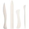 T TAKONE TAKONE Gamba pieghevole per carta Bone Folder Set - 4 pezzi accessori per rilegatura in legno e plastica - strumento di rilegatura preciso per origami, biglietti e artigianato di carta