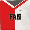 Plenty Gifts Cartello Alluminio - Deco Tile 010 Fan - Targa decorativa - Motivo tifoso - Decorazione da parete - Flamingo