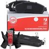 MASTER-SPORT Kit pastiglie freni Anteriore con segnalatore acustico usura 13046055382N-SET-MS Compatibilità con NISSAN NP300 Navara Pick-up D23, RENAULT Alaskan Pick-up