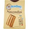 Mulino Bianco Biscotti Frollini Nascondini con Cioccolato, Colazione Ricca di Gusto - 600 gr (Confezione da 6)