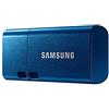 Samsung Memorie Type-C USB Flash Drive, USB 3.2, Type-C, Velocità di Lettura Fino a 400 MB/s, 256 GB, Blu (MUF-256DA)
