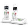 Gigaset E290A Duo - Telefono Fisso Senza Fili Bianco con Risponditore Integrato, 2 Combinati con Grande Schermo Retroilluminato, Tasti larghi, Funzione Blocco Chiamate [Versione Italiano]