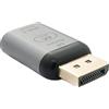 System-S DisplayPort DP 4k HDTV Adattatore da maschio a USB 3.1 tipo C femmina, colore grigio