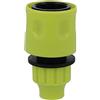 Amig - Raccordo Rapido | Ideale per Tubi Elicoidali o a Spirale | 3/8 | Sistema di Ancoraggio Rapido Clic | Plastica ABS | Verde Pistacchio