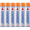 Aerosol Solutions Linemarker Spray Traccialinee Arancione 750 ml, vernice per marcatura a terra per strade, parcheggi, magazzini e campi sportivi, asciugatura rapida (confezione da 6)