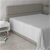 Italian Bed Linen Lenzuolo Sopra MAX COLOR Matrimoniale Maxi 270x300 cm, 100% Cotone Made in Italy - Lenzuola Letto Matrimoniale Maxi in Tinta Unita - GRIGIO CHIARO