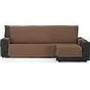ECOMMERC3 | Copridivano Chaise Long 240 cm convalidato per Chaise Long Braccio destro e sinistro - Copridivano Chaise Long Regolabile Colore Marrone