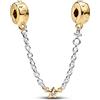 WEIMU Ciondoli in argento Sterling 925 dorato, per braccialetti, ciondoli, distanziatori, m, Argento sterling, Zirconie sintetico