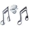 Bling Jewelry Piccoli Orecchini A Forma Di Ottava Note Musicali Per Donne Musiciste Adolescenti Insegnanti Studentesse. Argento Sterling .925