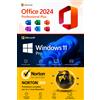 Norton 360 Premium+Microsoft Office 2024 Pro +windows 11 Pro