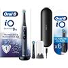 Oral-B Spazzolino Elettrico Ricaricabile iO 9N e Ultimate Clean Testine Spazzolino Elettrico, 2+6 Testine, 1 Spazzolino, Sensore di Pressione, Display Interattivo, Intelligenza Artificiale, 7 Modalità, Custodia da Viaggio, Nero, Idea Regalo