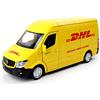 TURBO CHALLENGE - Camion DHL - City - 850318-1/36 - Auto a Frizione Retrò - Giallo - Metallo - Giocattolo per Bambini - Auto - Veicolo - Regalo - A partire dai 3 anni