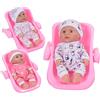 CLEMENT CLEMENTINE - Poupon and His Armchair - Toy for Children - 079905 - Random Color - Plastic - Doll - Baby - Mannequin - 25 cm x 18 cm - From 2 years old