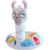 BLUE SKY - Lama Buoy - Gonfiabile - 069348 - Bianco - Vinile - 100 cm di Diametro - Giocattolo per Bambini e Adulti - Gioco all'aperto - Piscina - A partire dai 8 anni