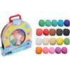 MAIN D'ARTISTE - Set con 20 Colori di Pasta modellabile - Set Creativo - 030912 - Giocattoli per Bambini - Modellazione - creatività - Scatola di conservazione - Fai da Te - Regalo - dai 3 Anni in su