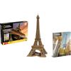EXPLORA SCIENCES EXPLORA - Torre Eiffel - Puzzle 3D - 540203-80 Pezzi - Monumento Storico - Livello 5 - Senza Colla o Forbici - Parigi - Gioco di Costruzione - Licenza National Geographic - A Partire da 8 anni