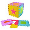 J.A.D.E - Tappeto Puzzle Forme - Tappeto EVA - 053402-10 Pezzi - Multicolore - Schiuma - Gioco per Bambini - Incastonabile - Bambino - Jade - 30 cm x 30 cm - A Partire dai 10 Mesi.