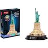 EXPLORA SCIENCES EXPLORA - Statua della Libertà - Puzzle 3D Luminosi - 540053 - 79 Pezzi - Livello 6 - Senza Colla o Forbici - Educativo - Gioco di Costruzione - Regalo per Bambini - Modello - A partire da 8 anni