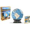 EXPLORA SCIENCES EXPLORA - Globo Terracqueo - Puzzle 3D - 540220-32 Pezzi - Livello 4 - Senza Colla o Forbici - Gioco di Costruzione - Modello - Licenza National Geographic - Educativo - Regalo - A partire da 8 anni