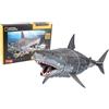 EXPLORA SCIENCES EXPLORA - Grande Squalo Bianco - Puzzle 3D - 540213-72 Pezzi - Animali - Livello 4 - Senza Colla o Forbici - Pesce - Costruzione - Licenza National Geographic - Gioco di Costruzione - 8 anni