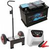 T.O. Set completo: carrello Volpi + batteria 100 ah + caricabatteria Telwin Touring 18