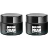 Generisch Crema calvizie, crema per la cura del cuoio capelluto, dopo la rasatura, effetto anti-shine, combatte irritazioni cutanee e rasatura, crema per la pelle degli uomini, ha un effetto opacizzante (2PC, 1