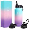 Hydropal Borraccia Termica in Acciaio Inox, Borraccia con Cannuccia 500ml/750ml/1L/1.2L/1.9L, Bottiglia Termica Doppia Parete per Bevande Calde e Fredde, Thermos Senza BPA per Scuola, Sport, Palestra