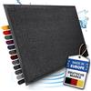 Bodenständig® Scarpe pulite grazie al tessuto assorbente (robusto), dimensioni perfette, colore antracite, 40 x 60 cm, zerbino per interni, zerbino per interni