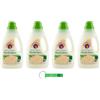 Beni Culinari Chanteclair - 4 saponi da bucato al muschio bianco, ideali per la pulizia delicata dei tessuti, 18 lavaggi, 1000 ml + portachiavi Beni Culinari