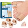 halercay 4 separatori dita piedi,distanziatori dita in silicone, correttore alluce valgo,divaricatore alluce valgo,protezione per piedi, separadita piedi,adatto per uso quotidiano,2S/2L(colore della pelle)
