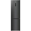 Hisense RB470N4EFD Frigorifero Combinato Total No Frost, Black Inox, 200x60cm, Classe D, 361L