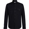 BORRIELLO NAPOLI - Camicia tinta unita - Blu notte