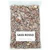 Landare Sassi Rosso 1,8Kg - Sassolini Decorativi per Vasi - Sassi Decorativi per Vasi - Sassolini per Acquario - Ciottoli Decorativi per Vasi - Ciottoli Giardino - Ciottoli per Aiuole (8-12 mm)