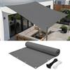 AJALGZ Telo Ombreggiante 0,4x1m Esterno Impermeable, Tenda a Vela Parasole Occhiellato, Tenda da Sole per Balcone, Giardino, Terrazze, Protezione Privacy e Antivento, Tessuto Robusto, Antracite