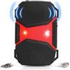 FORNORM Repellente ultrasonico per topi, efficace e durevole scavatore martore con ultrasuoni multifrequenza luce lampeggiante protezione duratura contro le martore nel vano motore auto (1)
