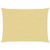 vidaXL Telo Ombra 5 x 6 m HDPE Rettangolare Giallo e Bianco