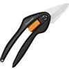 Fiskars Forbici multiuso, Lunghezza: 20,8 cm, Lame in acciaio di alta qualità, Nero/Arancione, SingleStep, SP28, 1000571