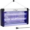 FRAXINUS Lampada Antizanzare da Interno, Acchiappa Mosche Elettrico, Zanzariera Elettrica, Anti Insetti con 2 * 6.5W Lampade LED, Ammazza Zanzare Cattura Uccidi Trappola per Mosche.