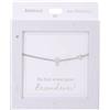 Depesche 13896.33 Bracciale in argento con croce e brillantini, lunghezza variabile come regalo per amici e parenti