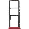 Generico Ricambio Compatibile con MOTOROLA MOTO E15 XT2523-6 Carrello Vassoio alloggio tray porta scheda Sim1+ SIM 2 + SLOT SLITTA Alloggio Memoria Micro Sd CARD (Rosso)