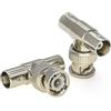 Ahoaepy 2 connettori a T BNC, connettore splitter BNC a 3 vie, connettori a barilotto BNC maschio a doppio BNC femmina, adattatore coassiale BNC triplo tee per radio, LMA, video, antenne