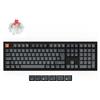 Keychron K10 Max - Tastiera Meccanica Wireless 100% ISO-IT con QMK, 2.4GHz, Bluetooth 5.1, Hot-Swap, RGB, Keycaps PBT e Switch Super Red [Immagine UK-ISO]